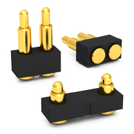 magnetic pogo 2 pin, 2 point pogo pin