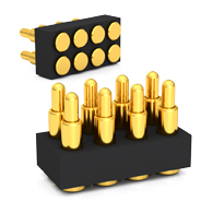8 pin pogo connector, female pogo pin connector
