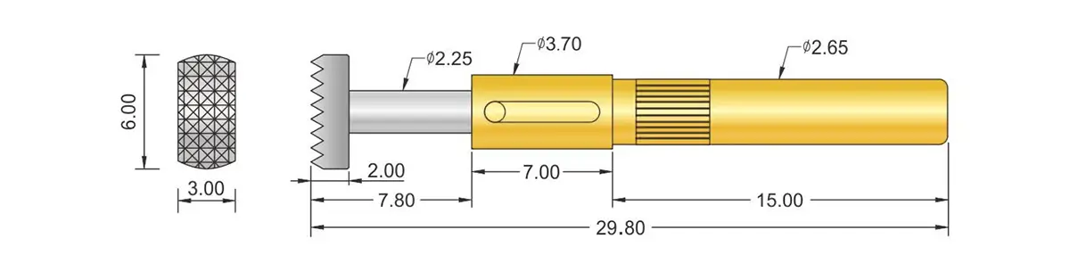 high precision high-current test probes