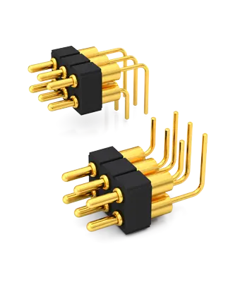 spring loaded electrical connectors
