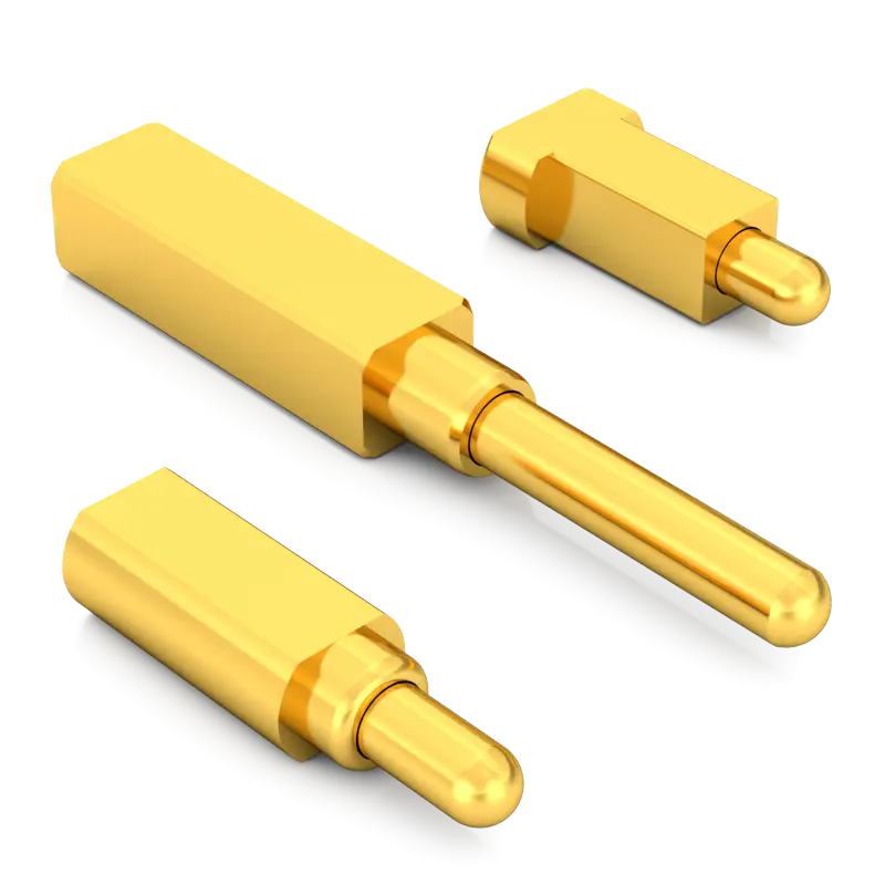 pogo pins, spring-loaded pin