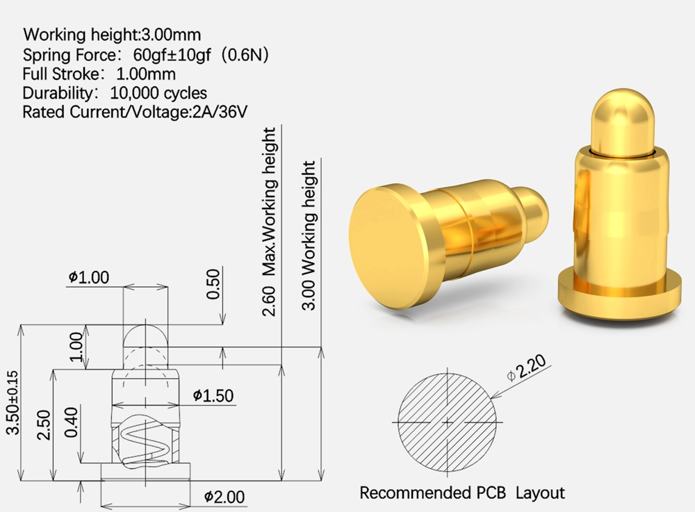 pcb pogo pins, smt pogo pins