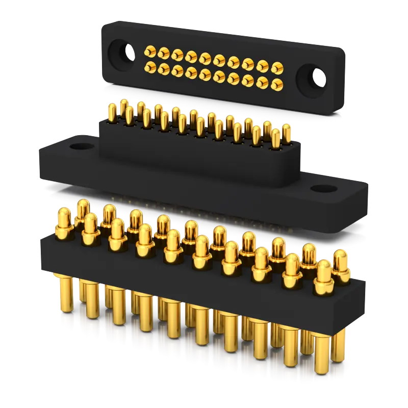 pogo pins connector, spring loaded connector