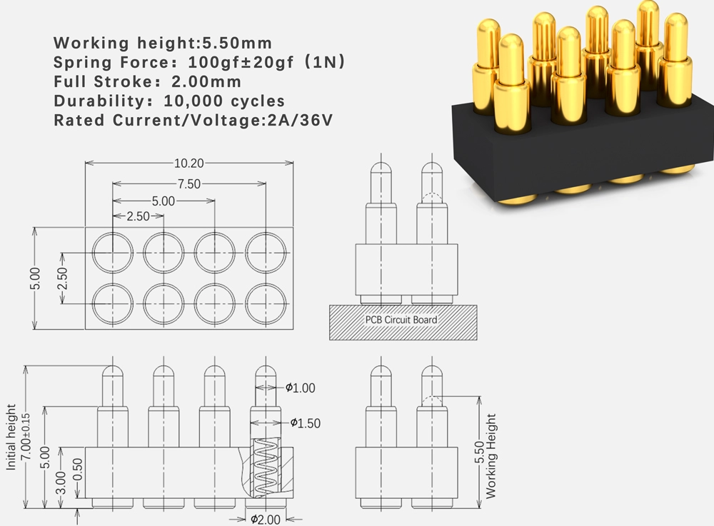 spring connector, magnetic pogo pin connector
